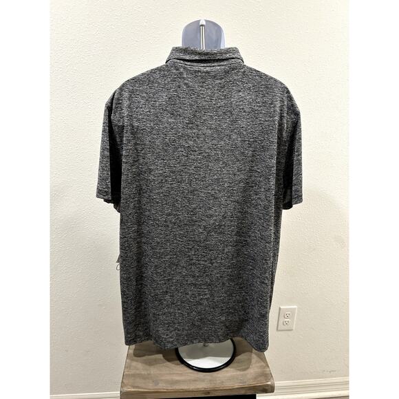 Alfani Men Ethan Polo Shirt Deep Black Short Sleeve Stretch Moisture Wicking 3XL - Picture 3 of 5